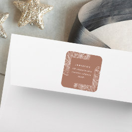 Citrus en specerijen | Terugkeeradres feestdag Vierkante Sticker