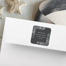 Citrus en specerijen | Terugkeeradres feestdag Vierkante Sticker