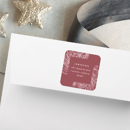 Citrus en specerijen | Terugkeeradres feestdag Vierkante Sticker