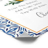 Citrus en tegels Mimosa Bar Poster (Hoek)