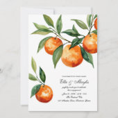 Citrus Engagement | Mediterrane Sinaasappel Kaart (Voorkant)