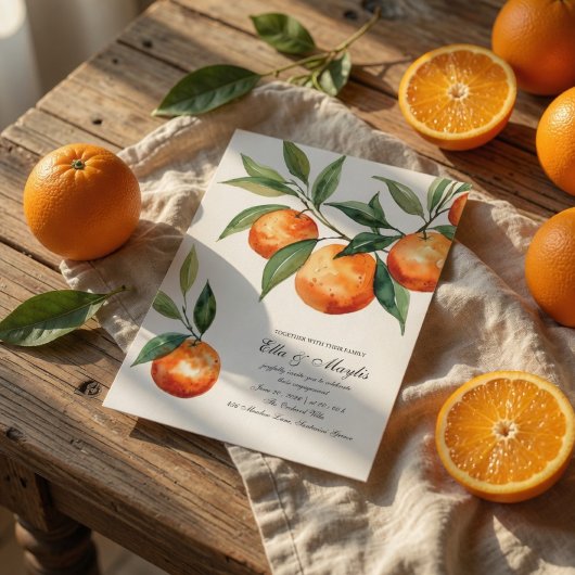 Citrus Engagement | Mediterrane Sinaasappel Kaart