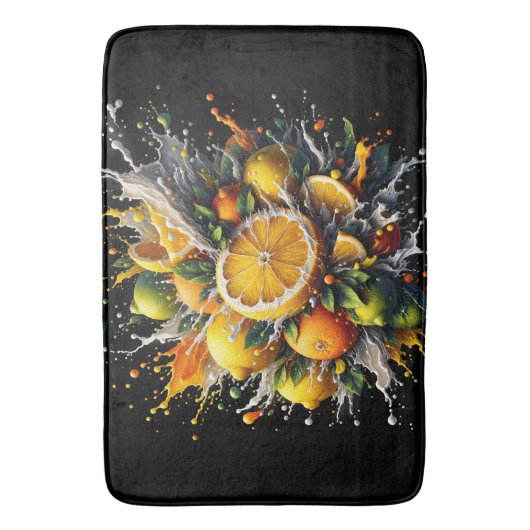 Citrus explosie badmat (Voorkant Verticaal)