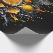 Citrus explosie cadeaupapier (Hoek)