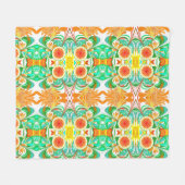 Citrus explosie fleece deken (Voorkant (Horizontaal))