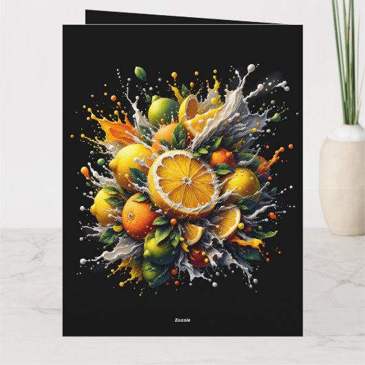 Citrus explosie kaart (Achterkant)