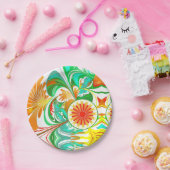 Citrus explosie papieren bordje (Feest)