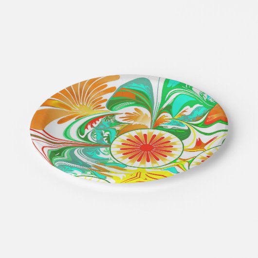 Citrus explosie papieren bordje (Gekanteld)