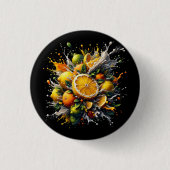 Citrus explosie ronde button 3,2 cm (Voorkant)
