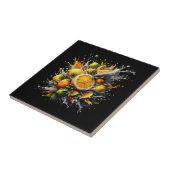 Citrus explosie tegeltje (Zijkant)