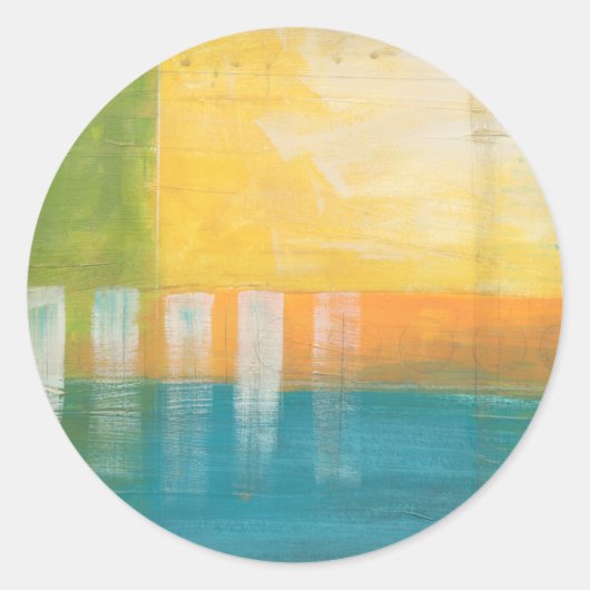 Citrus Fields I Ronde Sticker (Voorkant)