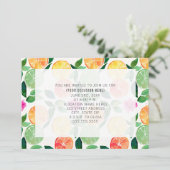 Citrus Floral all Purpose Generic Party Kaart (Staand voorkant)