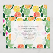 Citrus Floral all Purpose Generic Party Kaart (Voorkant / Achterkant)