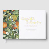 Citrus Floral | Botanische bruiloft Gastenboek (Voorkant)
