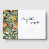 Citrus Floral | Botanische bruiloft Gastenboek (Voorkant)