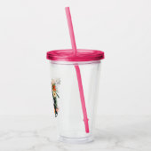 Citrus Floral Florida State Silhouette Acryl Drinkbeker (Links)