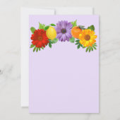 Citrus Floral Garden Wedding Couples Shower Kaart (Achterkant)