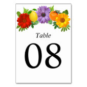 Citrus Floral Garden Wedding Kaart (Voorkant)