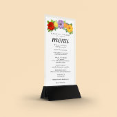 Citrus Floral Garden Wedding Menu