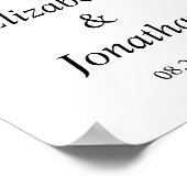 Citrus Floral Garden Wedding Poster (Hoek)