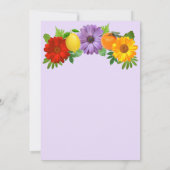 Citrus Floral Garden Wedding Rehearsal Dinner Kaart (Achterkant)