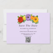 Citrus Floral Garden Wedding Save The Date (Voorkant)