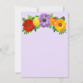 Citrus Floral Garden Wedding Welcome Kaart (Achterkant)