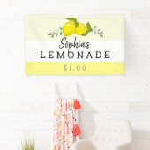 Citrus Floral Lemonade Stand Kinder Spandoek (Insitu)
