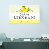 Citrus Floral Lemonade Stand Kinder Spandoek (Beurs)