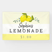 Citrus Floral Lemonade Stand Kinder Spandoek (Horizontaal)