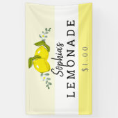 Citrus Floral Lemonade Stand Kinder Spandoek (Verticaal)