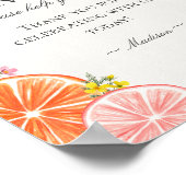 Citrus Floral Little Cutie Favorieten Teken Poster (Hoek)