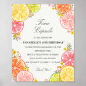 Citrus Floral Little Cutie Time Capsule Game Poster (Voorkant)