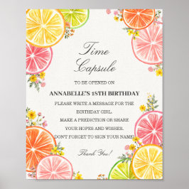 Citrus Floral Little Cutie Time Capsule Game Poster