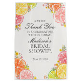 Citrus Floral Main Squeeze Vrijgezellenfeest Favor Medium Cadeauzakje (Achterkant)