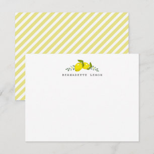 Citrus Floral Stationery Note Kaart Notitiekaartje