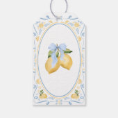 Citrus Floral Vrijgezellenfeest Cadeaulabel (Achterkant)