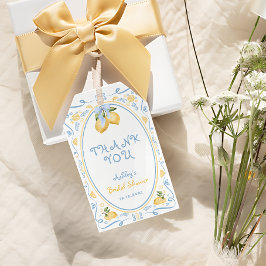 Citrus Floral Vrijgezellenfeest Cadeaulabel