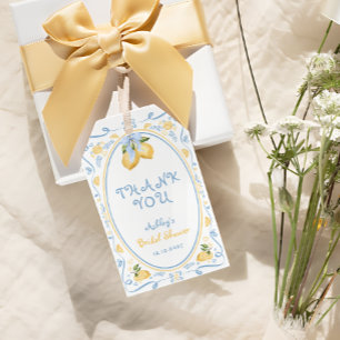 Citrus Floral Vrijgezellenfeest Cadeaulabel