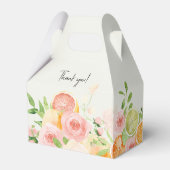 Citrus Floral Vrijgezellenfeest Douche Favor Box Bedankdoosjes (Achterkant)