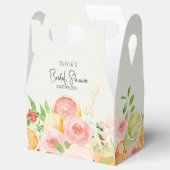 Citrus Floral Vrijgezellenfeest Douche Favor Box Bedankdoosjes (Geopend)