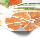 Citrus Floral Vrijgezellenfeest Downloadbaar Welko Poster (Hoek)