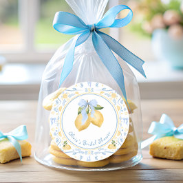 Citrus Floral Vrijgezellenfeest Ronde Sticker