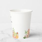 Citrus Floral Vrijgezellenfeest Shower Papieren Bekers (Links)