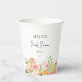 Citrus Floral Vrijgezellenfeest Shower Papieren Bekers (Voorkant)