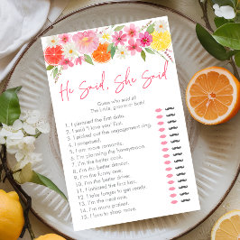 Citrus Floral zei ze dat ze bruidsspel zei