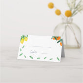 Citrus Franse Trouwtafel Nummer Plaatskaartje (Voorkant)