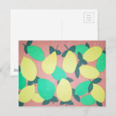 Citrus Fresh Pattern Briefkaart (Voorkant / Achterkant)