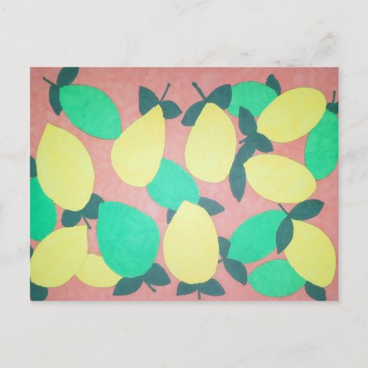 Citrus Fresh Pattern Briefkaart (Voorkant)