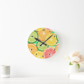 Citrus fruit acrylwand ronde klok (Huis)